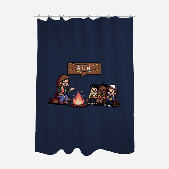 Scary Lights-None-Polyester-Shower Curtain-fanfabio
