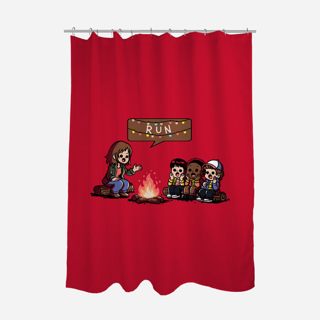 Scary Lights-None-Polyester-Shower Curtain-fanfabio