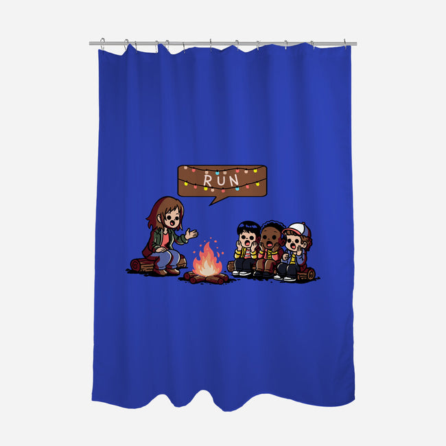 Scary Lights-None-Polyester-Shower Curtain-fanfabio