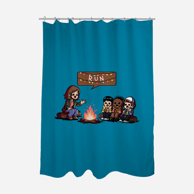 Scary Lights-None-Polyester-Shower Curtain-fanfabio