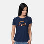 Scary Lights-Womens-Basic-Tee-fanfabio