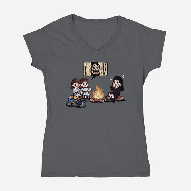 A Horror Story-Womens-V-Neck-Tee-fanfabio