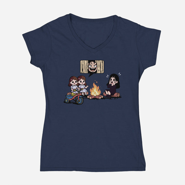 A Horror Story-Womens-V-Neck-Tee-fanfabio