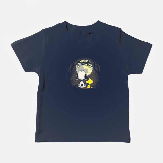 Snoopy's Moon-Baby-Basic-Tee-turborat14
