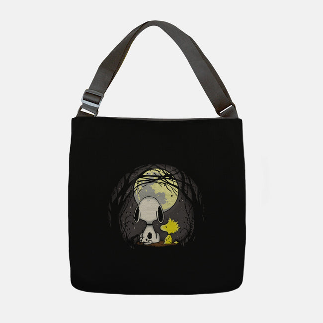 Snoopy's Moon-None-Adjustable Tote-Bag-turborat14