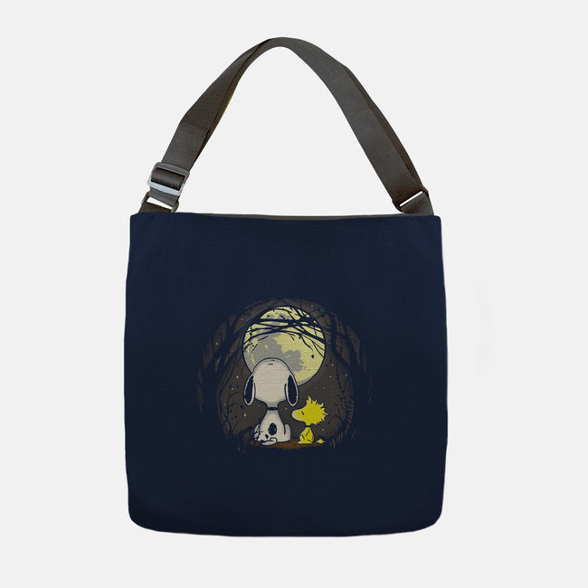Snoopy's Moon-None-Adjustable Tote-Bag-turborat14