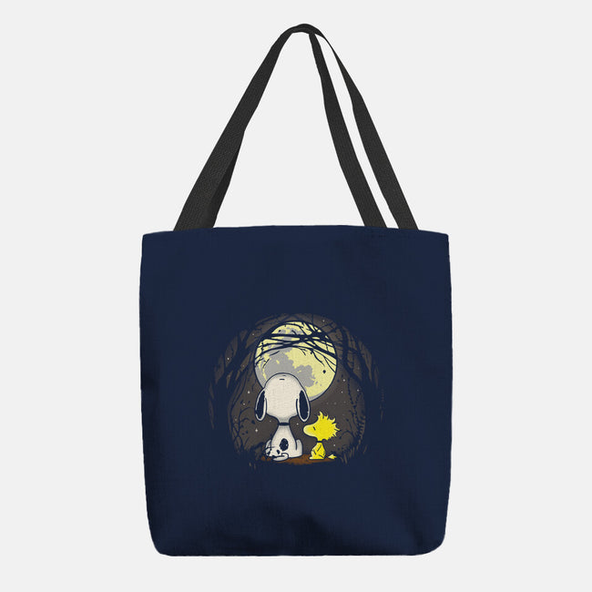Snoopy's Moon-None-Basic Tote-Bag-turborat14