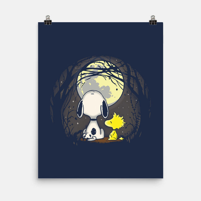 Snoopy's Moon-None-Matte-Poster-turborat14