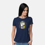 Snoopy's Moon-Womens-Basic-Tee-turborat14
