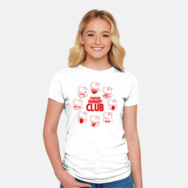 Forever Hungry Club-Womens-Fitted-Tee-Tri haryadi