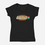 Old School Hero-Womens-V-Neck-Tee-Melonseta