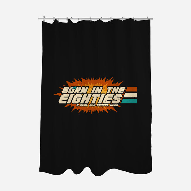 Old School Hero-None-Polyester-Shower Curtain-Melonseta