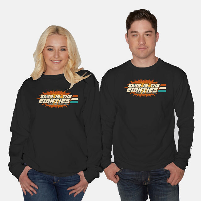 Old School Hero-Unisex-Crew Neck-Sweatshirt-Melonseta