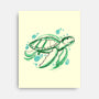 Turtle Watercolor-None-Stretched-Canvas-ellr