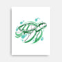 Turtle Watercolor-None-Stretched-Canvas-ellr