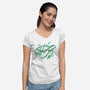 Turtle Watercolor-Womens-V-Neck-Tee-ellr