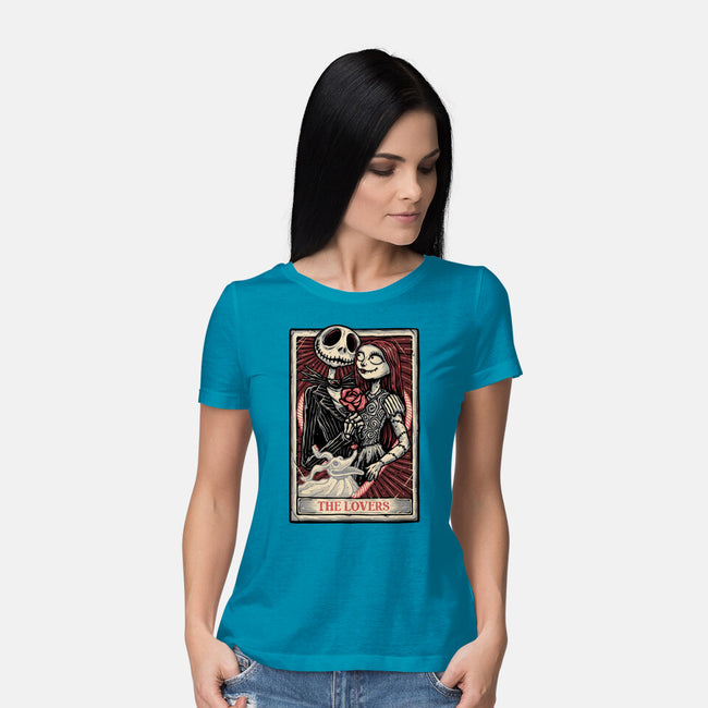 The Love Before The Nightmare-Womens-Basic-Tee-glitchygorilla