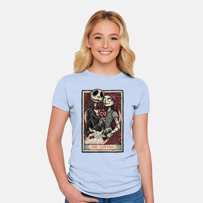 The Love Before The Nightmare-Womens-Fitted-Tee-glitchygorilla