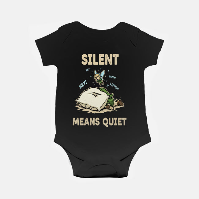 Silent Means Quiet-Baby-Basic-Onesie-LILIVIA