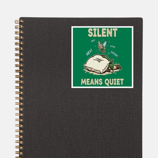 Silent Means Quiet-None-Glossy-Sticker-LILIVIA