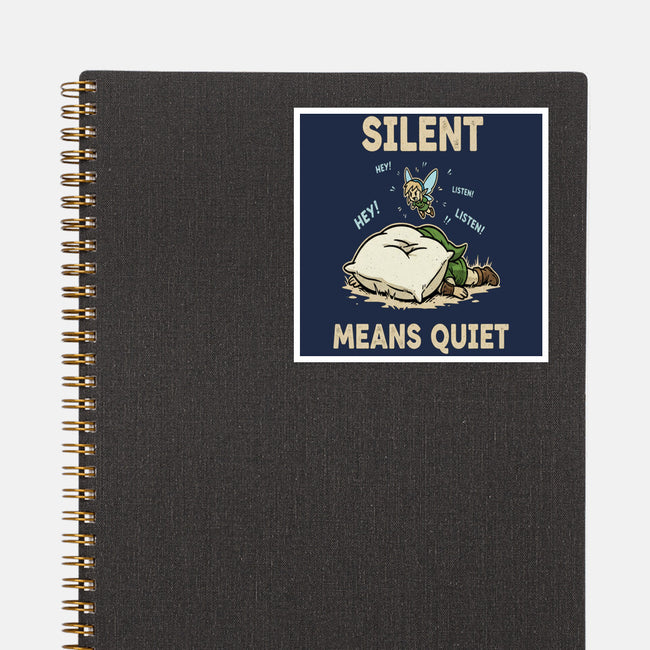 Silent Means Quiet-None-Glossy-Sticker-LILIVIA