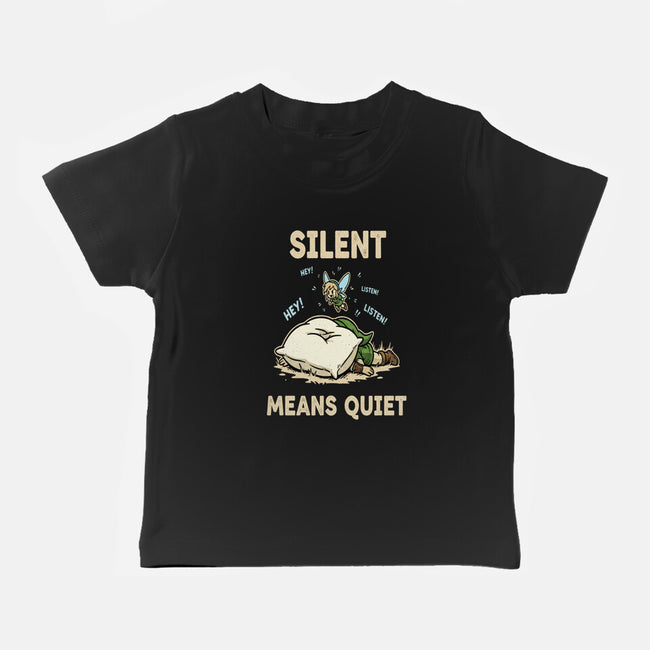 Silent Means Quiet-Baby-Basic-Tee-LILIVIA