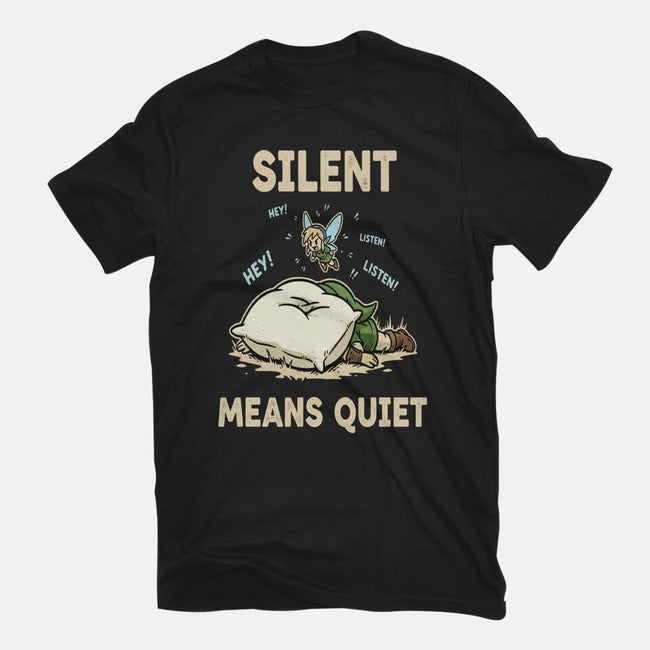 Silent Means Quiet-Womens-Fitted-Tee-LILIVIA