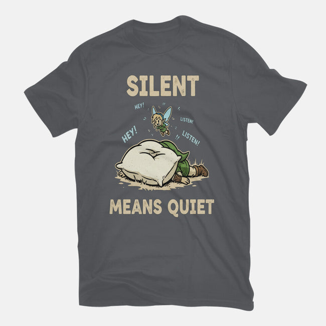 Silent Means Quiet-Mens-Basic-Tee-LILIVIA