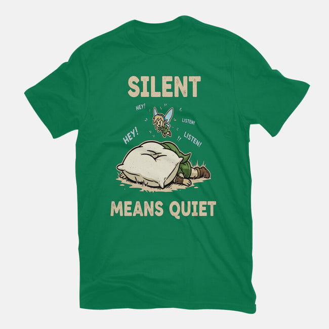Silent Means Quiet-Mens-Basic-Tee-LILIVIA