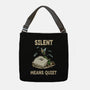 Silent Means Quiet-None-Adjustable Tote-Bag-LILIVIA