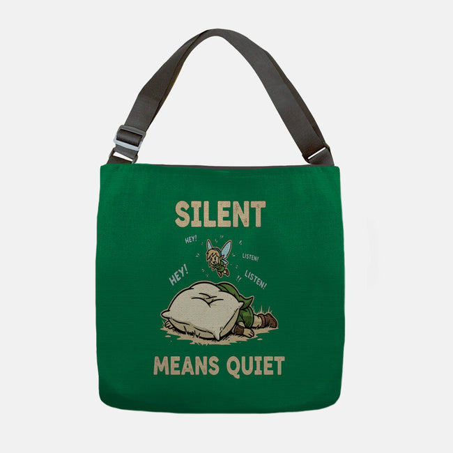 Silent Means Quiet-None-Adjustable Tote-Bag-LILIVIA