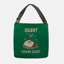 Silent Means Quiet-None-Adjustable Tote-Bag-LILIVIA