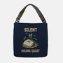 Silent Means Quiet-None-Adjustable Tote-Bag-LILIVIA