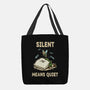 Silent Means Quiet-None-Basic Tote-Bag-LILIVIA