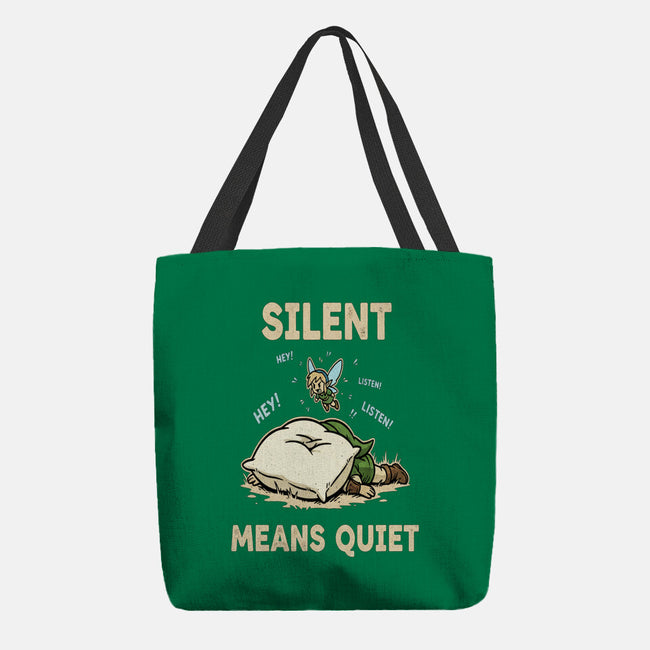 Silent Means Quiet-None-Basic Tote-Bag-LILIVIA