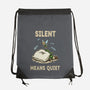 Silent Means Quiet-None-Drawstring-Bag-LILIVIA
