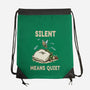 Silent Means Quiet-None-Drawstring-Bag-LILIVIA