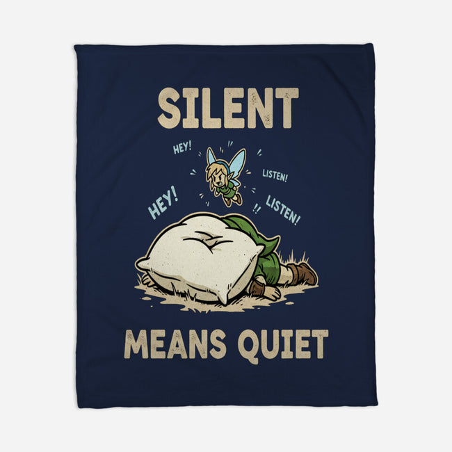 Silent Means Quiet-None-Fleece-Blanket-LILIVIA