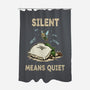 Silent Means Quiet-None-Polyester-Shower Curtain-LILIVIA