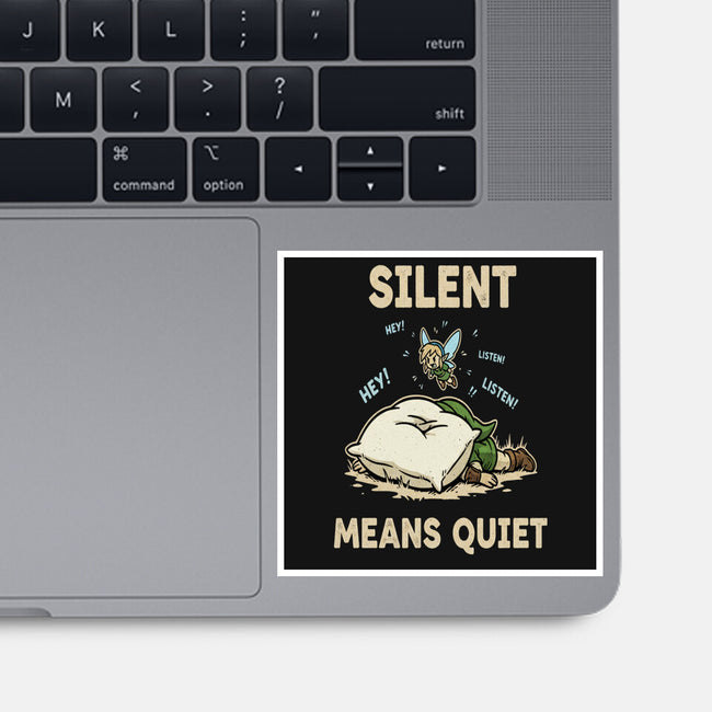 Silent Means Quiet-None-Glossy-Sticker-LILIVIA