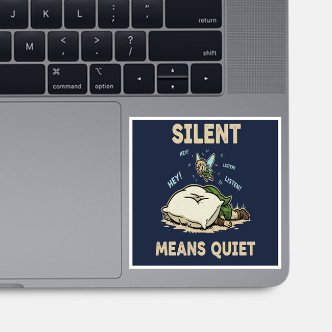 Silent Means Quiet-None-Glossy-Sticker-LILIVIA