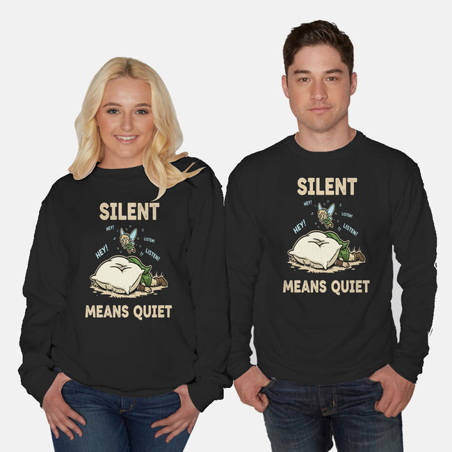 Silent Means Quiet-Unisex-Crew Neck-Sweatshirt-LILIVIA