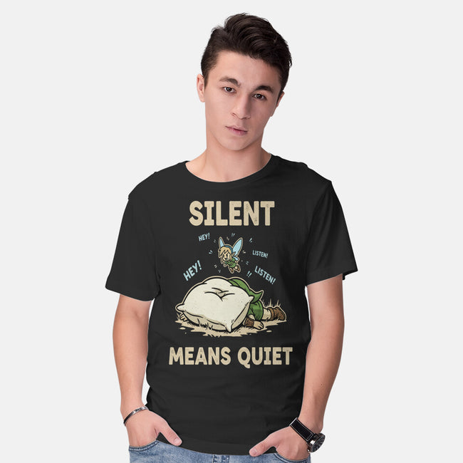 Silent Means Quiet-Mens-Basic-Tee-LILIVIA
