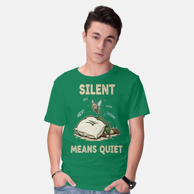 Silent Means Quiet-Mens-Basic-Tee-LILIVIA