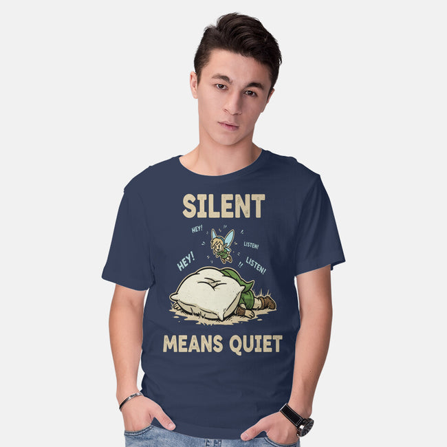 Silent Means Quiet-Mens-Basic-Tee-LILIVIA