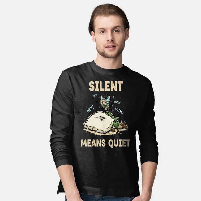 Silent Means Quiet-Mens-Long Sleeved-Tee-LILIVIA