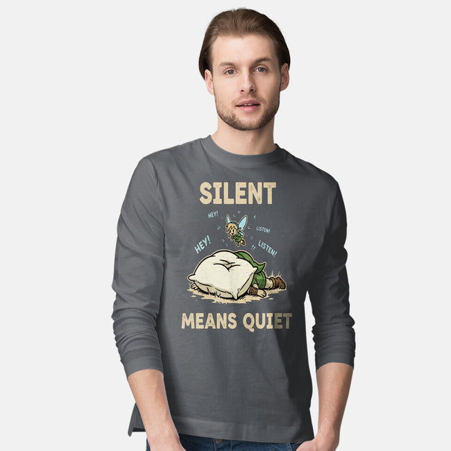 Silent Means Quiet-Mens-Long Sleeved-Tee-LILIVIA