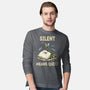 Silent Means Quiet-Mens-Long Sleeved-Tee-LILIVIA