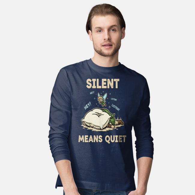 Silent Means Quiet-Mens-Long Sleeved-Tee-LILIVIA