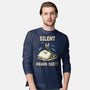 Silent Means Quiet-Mens-Long Sleeved-Tee-LILIVIA